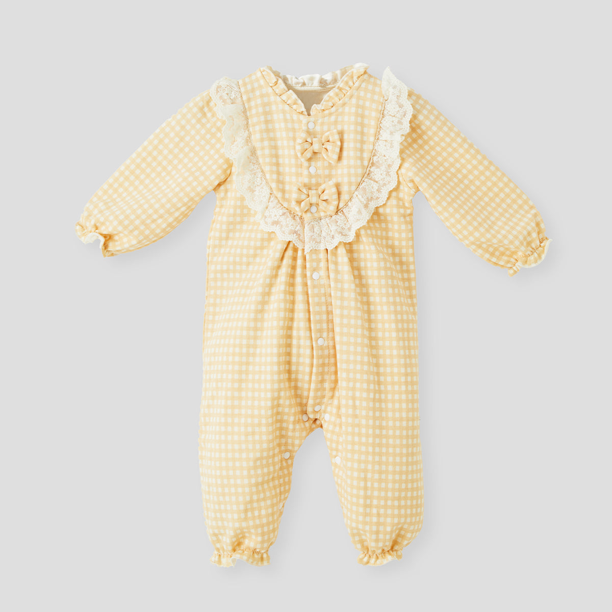 0-12 Months Plaid Fleece Romper