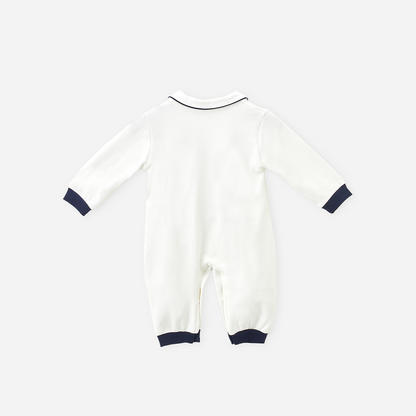0-12 Months Preppy Style Romper