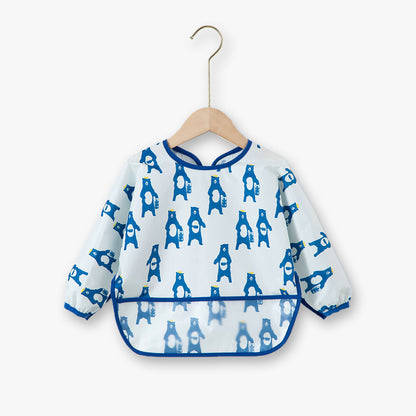 Long-Sleeve Waterproof Baby Apron