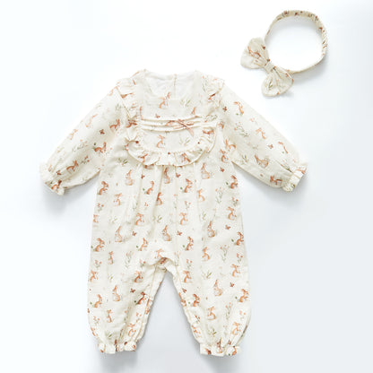 3-18 Months Cotton Bunny Romper