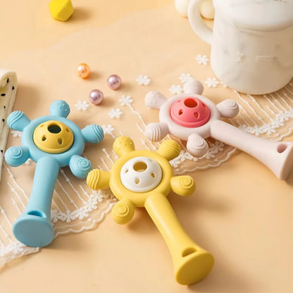 Baby Teething Gel Cartoon Rattle Toy