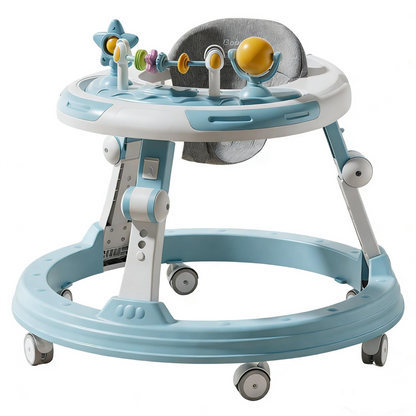 Adjustable Baby Walker with Music and Interactive Toys