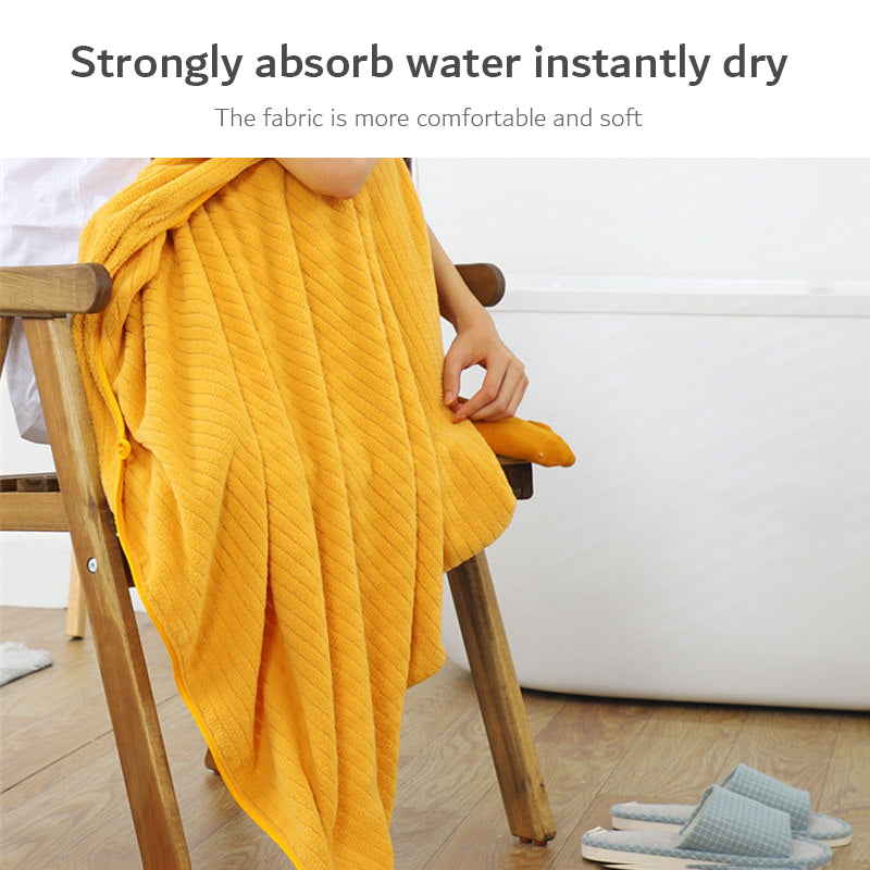 Bath towel enlarged thickened adult coral fleece absorbent quick-drying wrap towel pit pattern towel