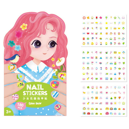 Girls Garden & Underwater World Nail Stickers