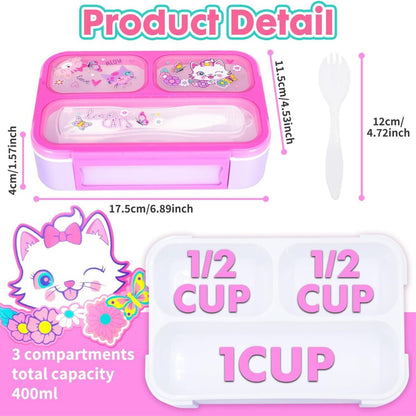 Lunch Box for School with Fork Included