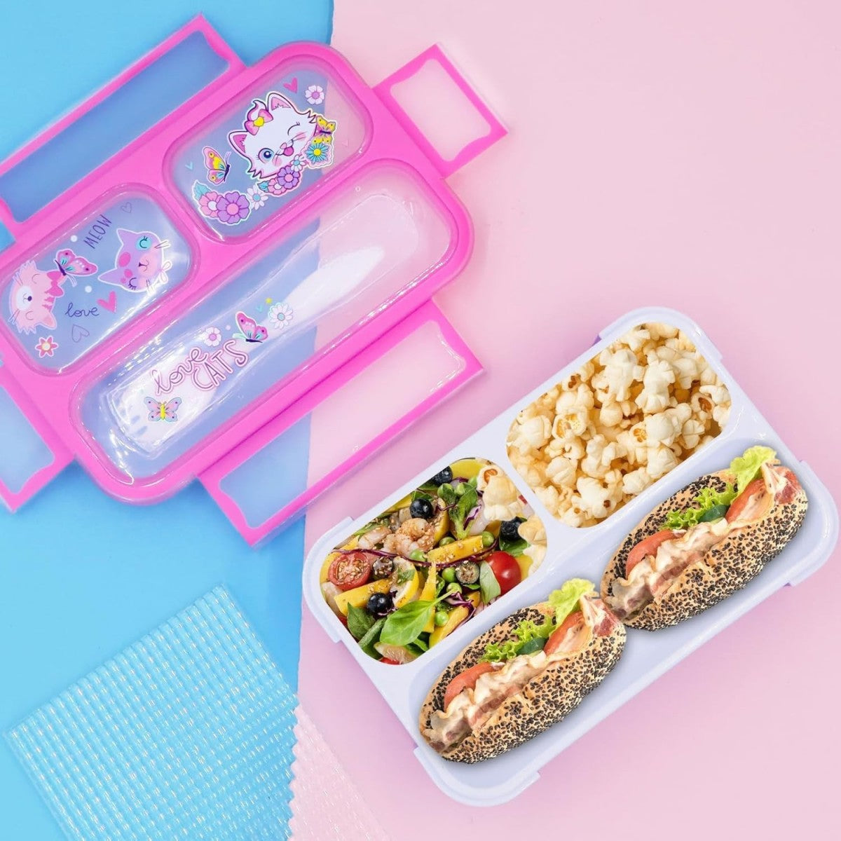 Lunch Box for School with Fork Included