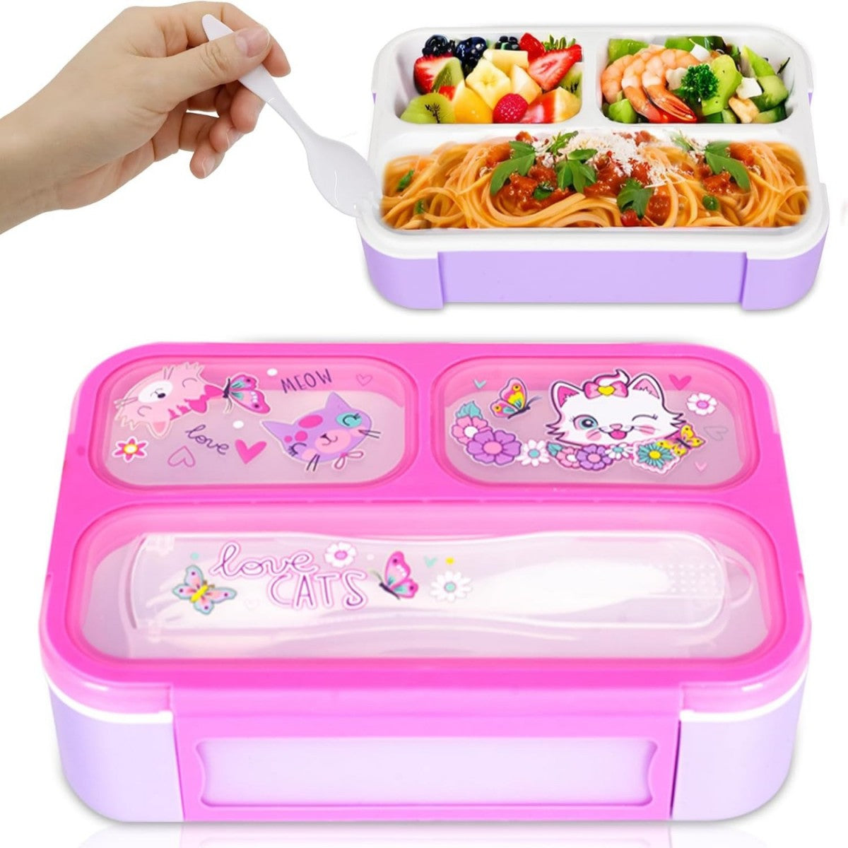 Lunch Box for School with Fork Included