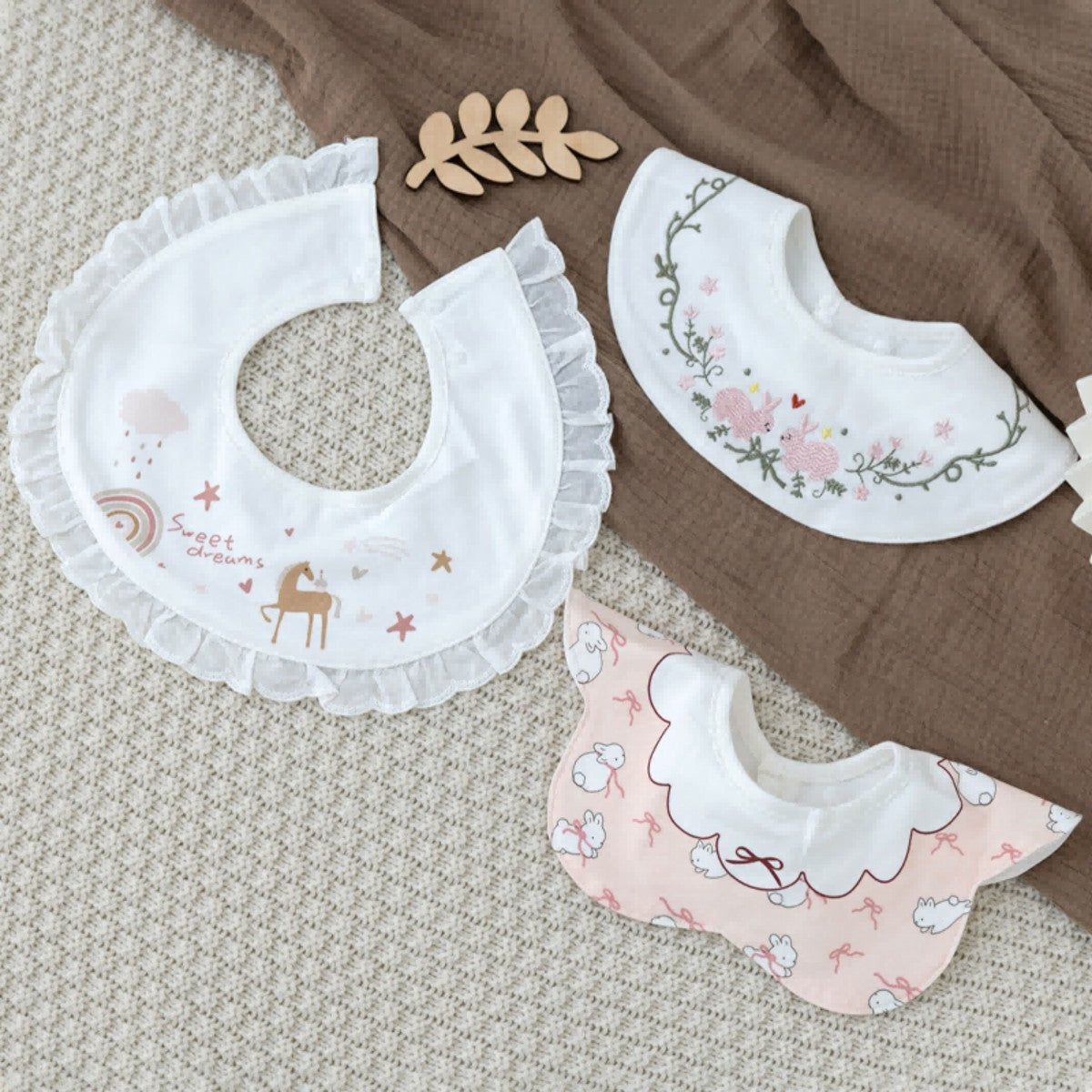 3-Pack Baby Drool Bibs