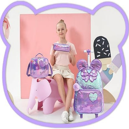 Elegant Rolling Trolley Bag Set