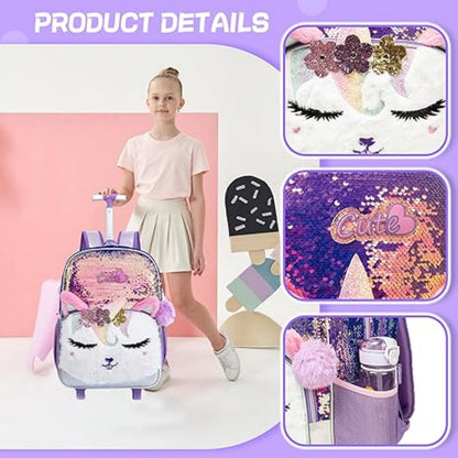 Elegant Rolling Trolley Bag Set