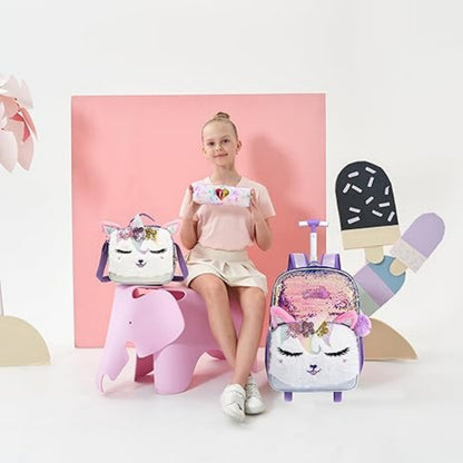 Elegant Rolling Trolley Bag Set