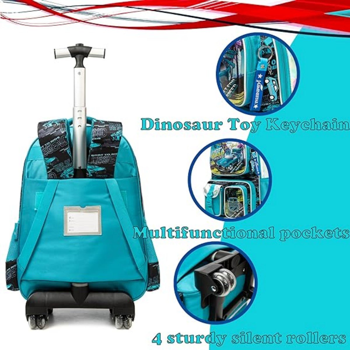 Elegant Rolling Trolley Bag Set