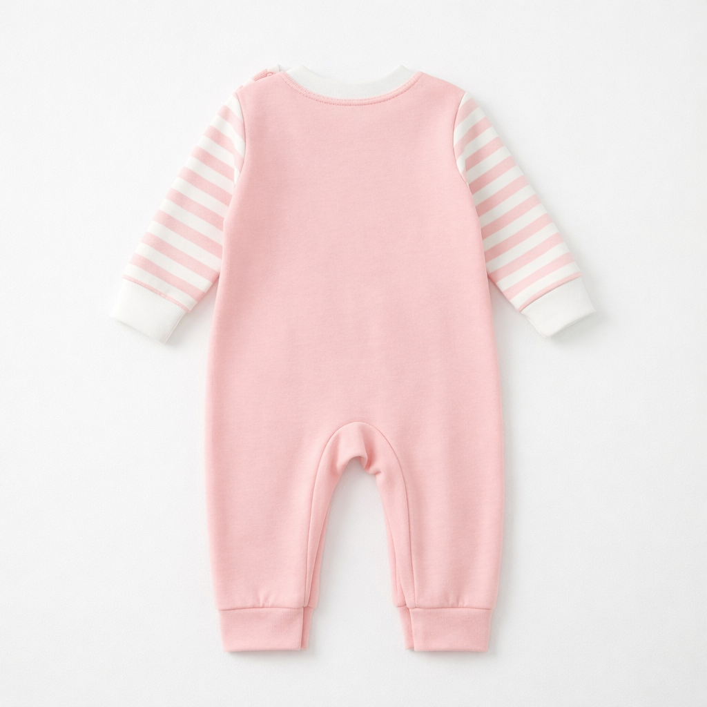 3-18 Months Suspender Faux Two-Piece Romper