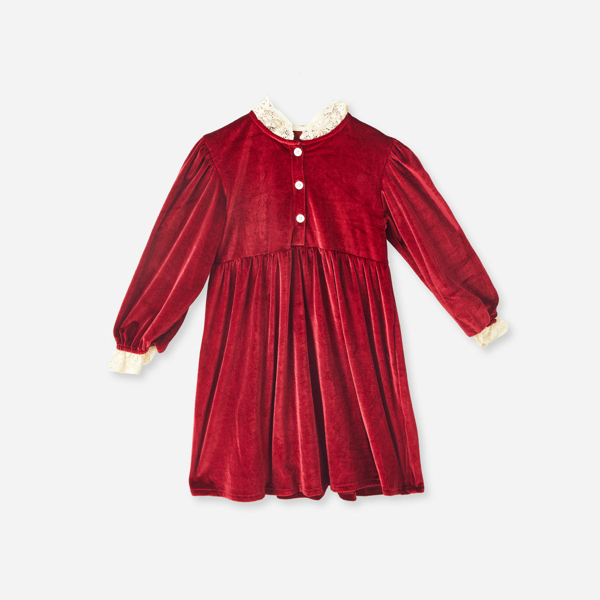 1–7 Years Velvet Sister Gift Dress
