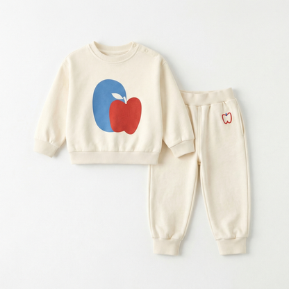 2–7 Years Loose-Fit Contrast Sweatshirt Set