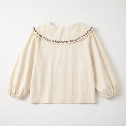 1–7 Years Embroidered Collared Shirt Set