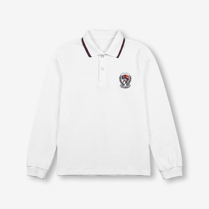 6-12 Years Preppy Style Embroidered Polo Shirt