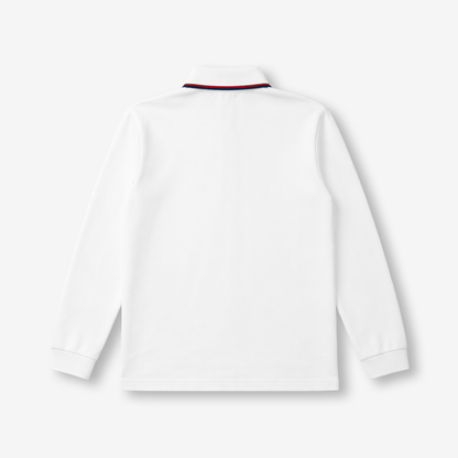 6-12 Years Preppy Style Embroidered Polo Shirt