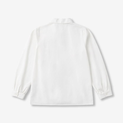 6-12 Years Cotton Preppy Style Shirt