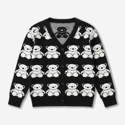 2–7 Years All-Over Print Knit Cardigan