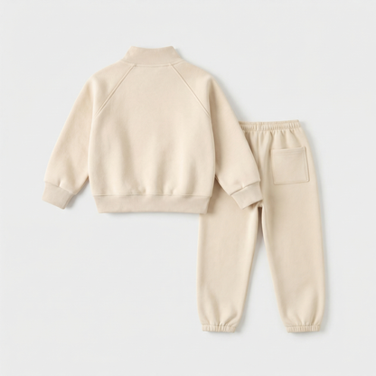 طقم هودي بنصف سحاب من 5 إلى 10 سنوات 