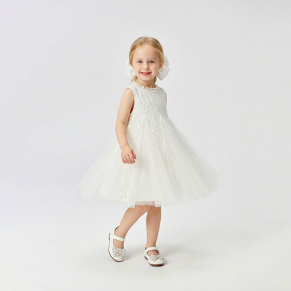Sleeveless Tulle Lace Princess Dress Girl