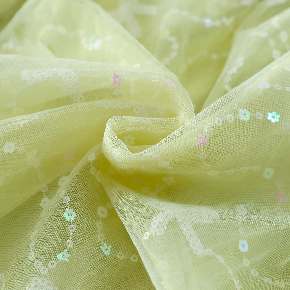 Sweet Lace Trim Tulle Peter Pan Collar Dress Green Girl