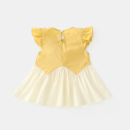 Little Yellow Flower Dress Girl