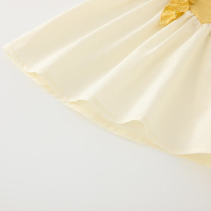 Little Yellow Flower Dress Girl