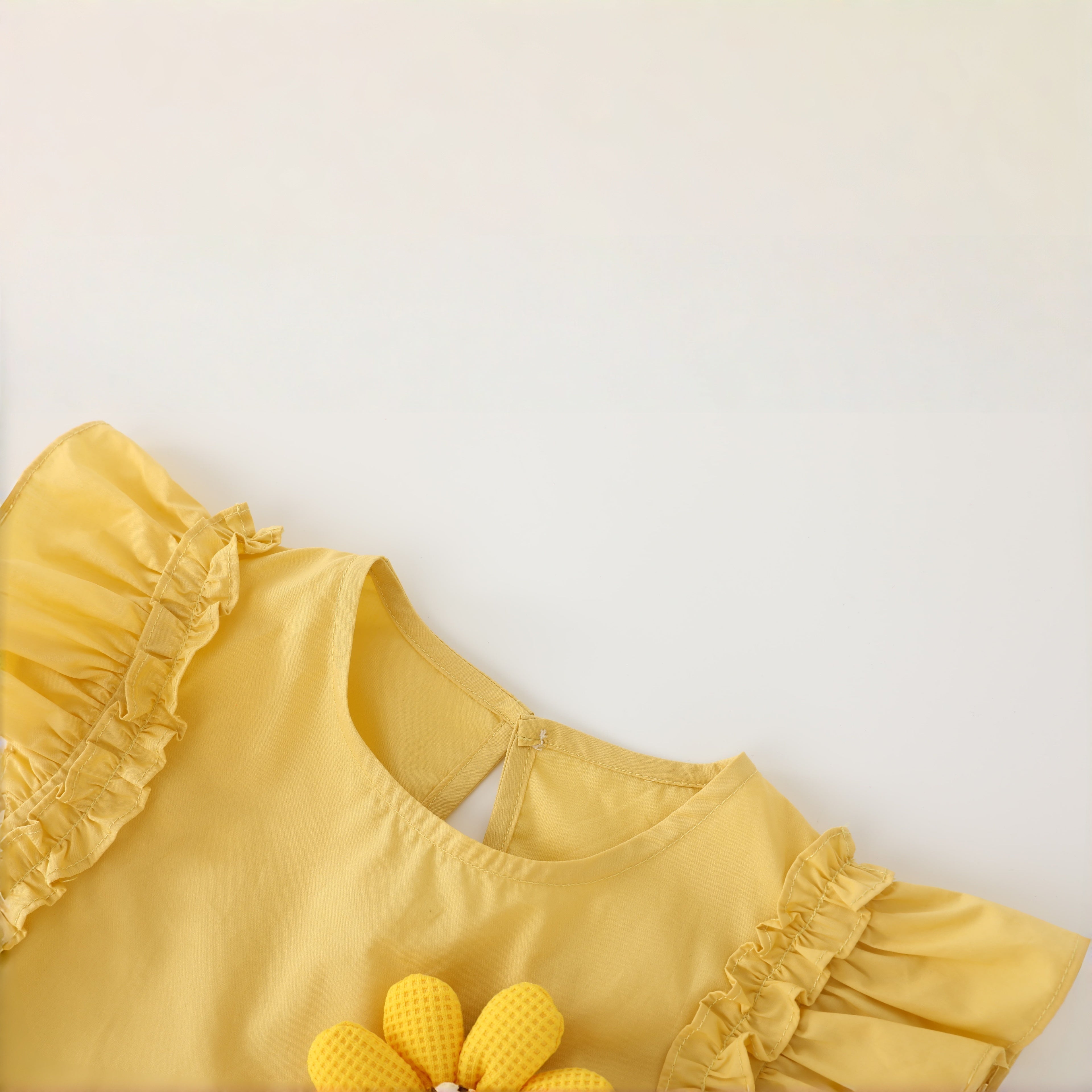 Little Yellow Flower Dress Girl