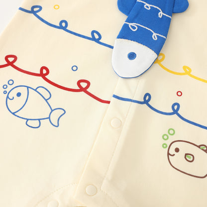 Fish Tie Ocean Style Jumpsuit Boy