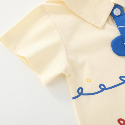 Fish Tie Ocean Style Jumpsuit Boy