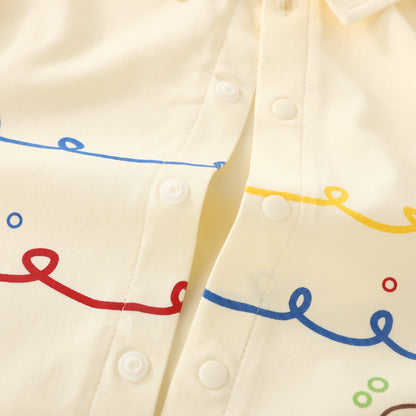 Fish Tie Ocean Style Jumpsuit Boy