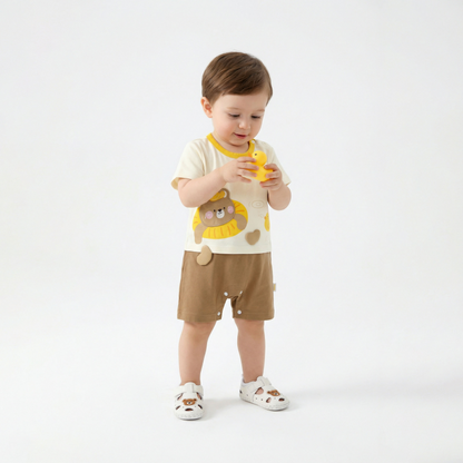 Swimming Bear Jumpsuit Boy