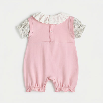 Faux Two-piece Bunny Jumpsuit Girl