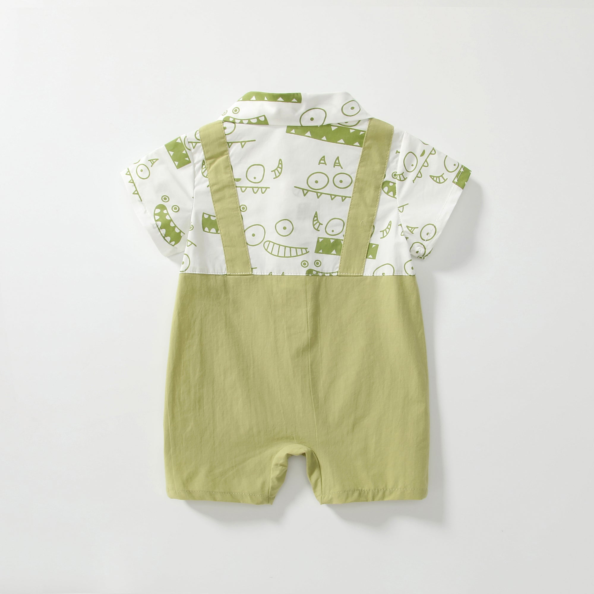 Faux Two-piece Monster Jumpsuit Boy