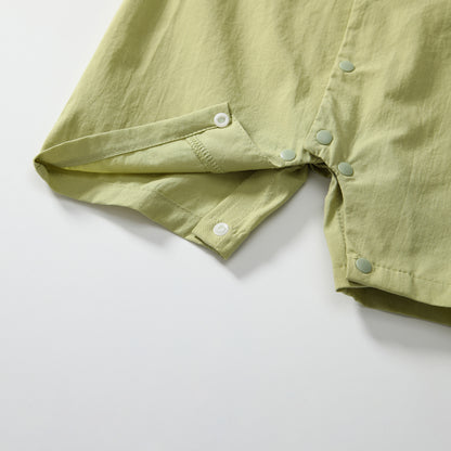 Faux Two-piece Monster Jumpsuit Boy