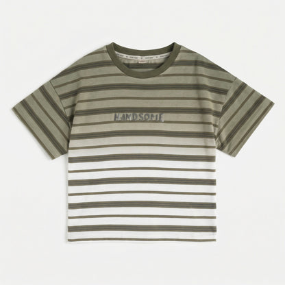 Gradient Stripe Casual Suit Boy