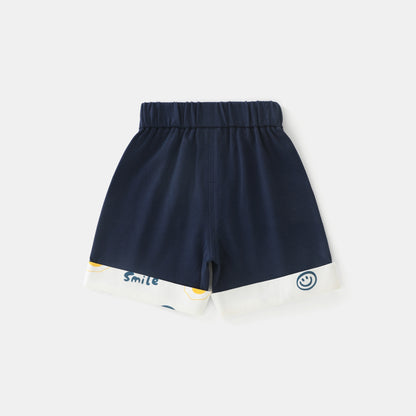 Smiling Fried Egg Short Sleeve Suit Boy