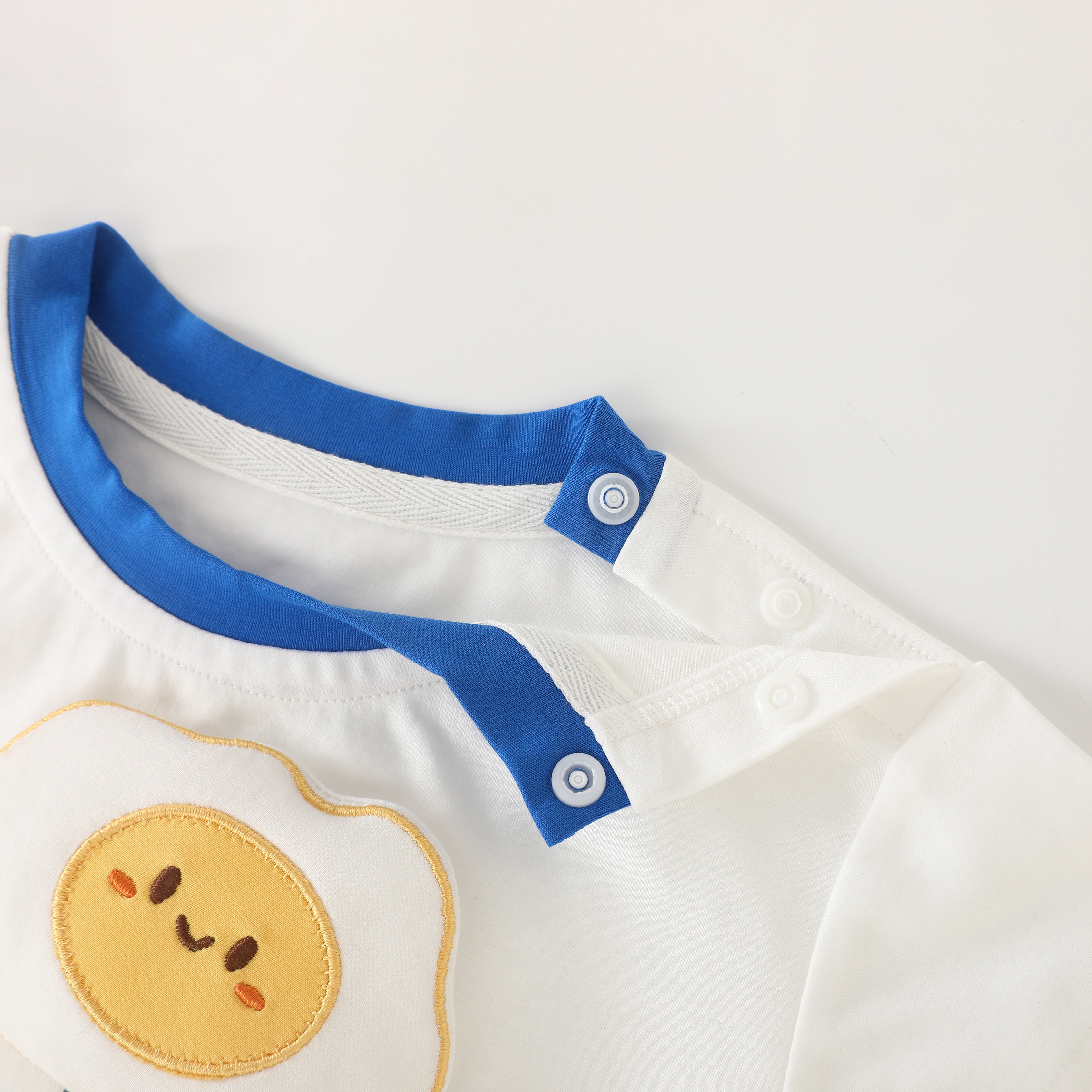 Smiling Fried Egg Short Sleeve Suit Boy