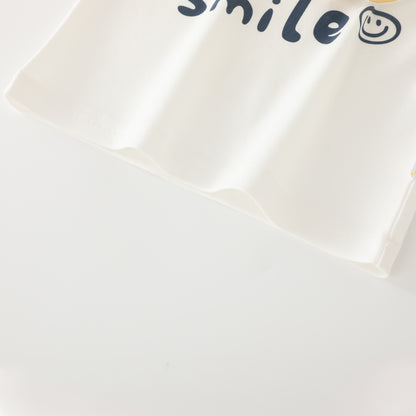 Smiling Fried Egg Short Sleeve Suit Boy