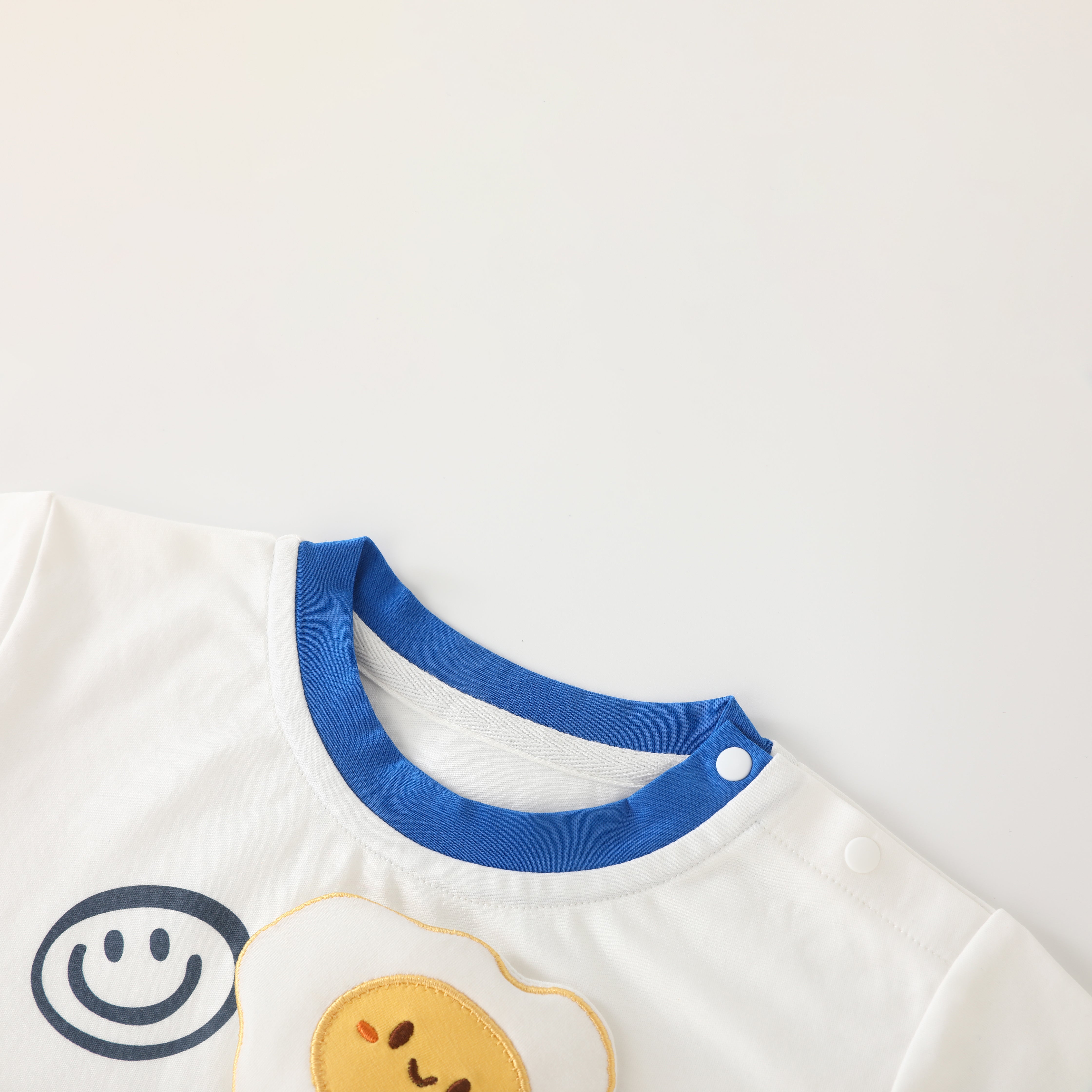 Smiling Fried Egg Short Sleeve Suit Boy