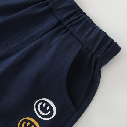 Smiling Fried Egg Short Sleeve Suit Boy