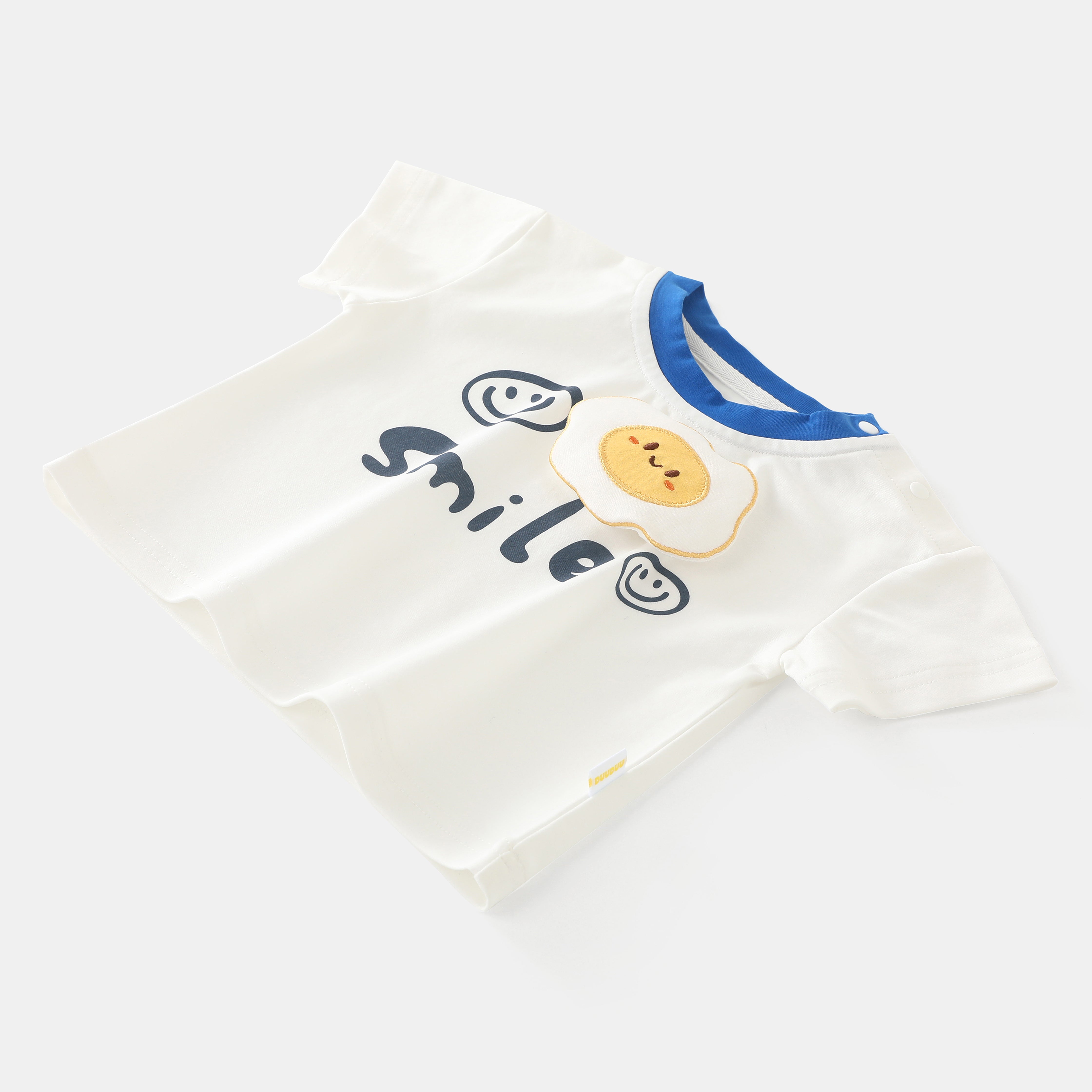 Smiling Fried Egg Short Sleeve Suit Boy