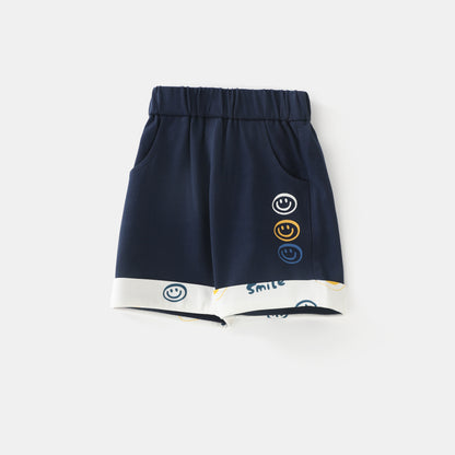 Smiling Fried Egg Short Sleeve Suit Boy