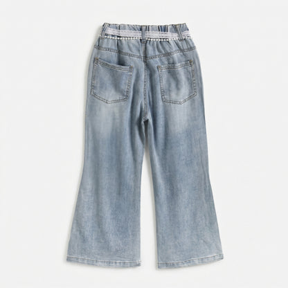 Waist Lace Beaded Denim Denim Girl