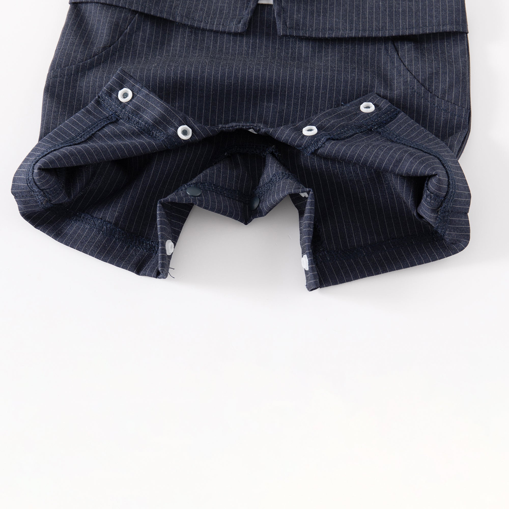 Stripe Faux Two-piece Vest Gentleman Jumpsuit For Party Boy