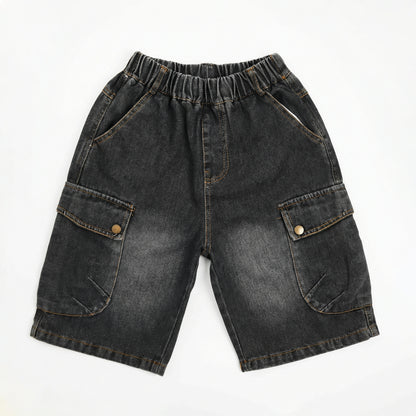 Double Side Pocket Denim Denim Black Boy