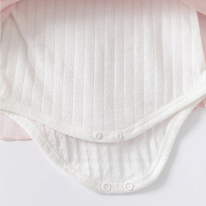 Double Bow Cloud Tulle Princess Dress Pink Girl