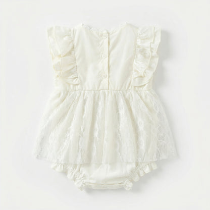 Black Ribbon Lace Dress Girl